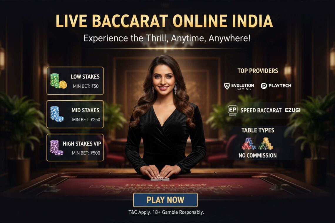 Minimum Bet Amounts for Live Baccarat Tables in India